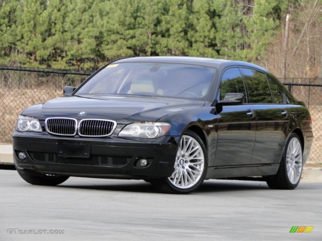 Jet Black 2007 BMW 7 Series 750Li Sedan Exterior Photo #90607061