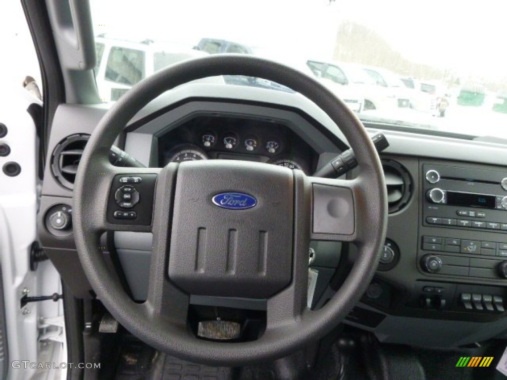 2014 F350 Super Duty XL SuperCab 4x4 Utility Truck - Oxford White / Steel photo #18