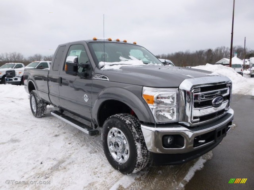 Sterling Gray Metallic 2014 Ford F250 Super Duty XLT SuperCab 4x4 Exterior Photo #90607340
