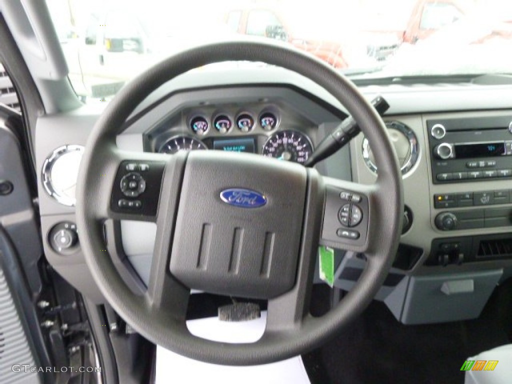 2014 Ford F250 Super Duty XLT SuperCab 4x4 Steel Steering Wheel Photo #90607640