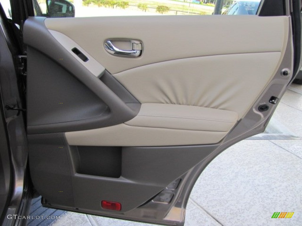 2010 Nissan Murano SL Beige Door Panel Photo #90608024