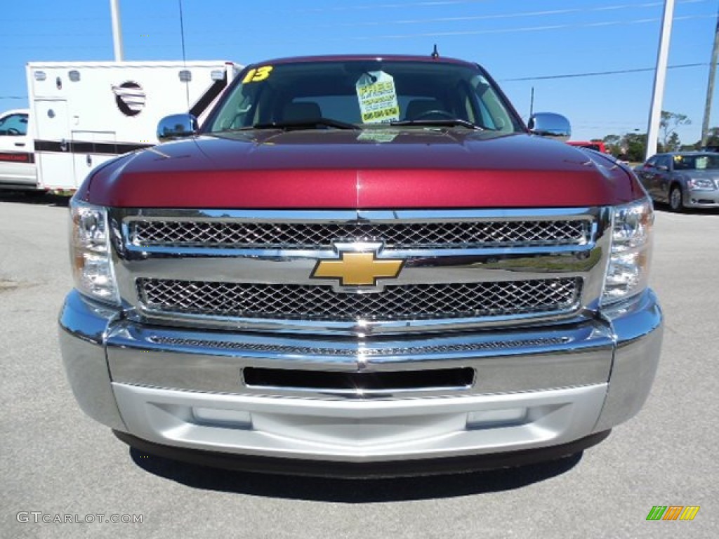 2013 Silverado 1500 LT Extended Cab - Victory Red / Light Titanium/Dark Titanium photo #13