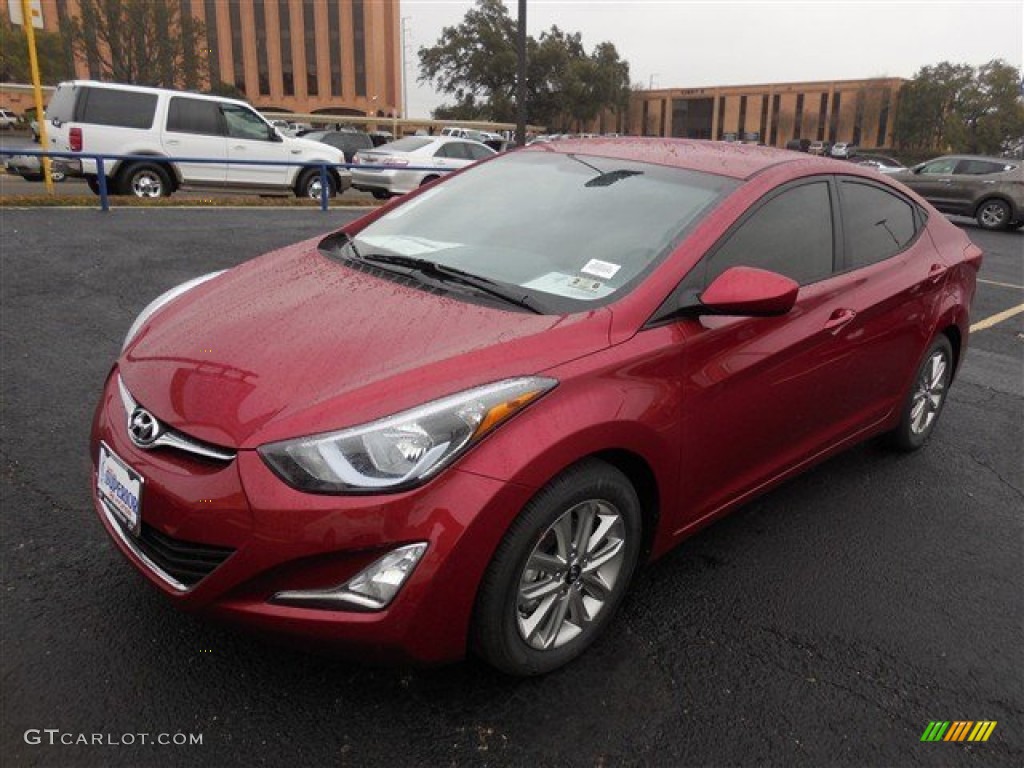 2014 Elantra SE Sedan - Red / Beige photo #1