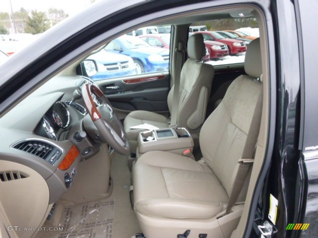 2014 Town & Country Limited - Brilliant Black Crystal Pearl / Dark Frost Beige/Medium Frost Beige photo #10