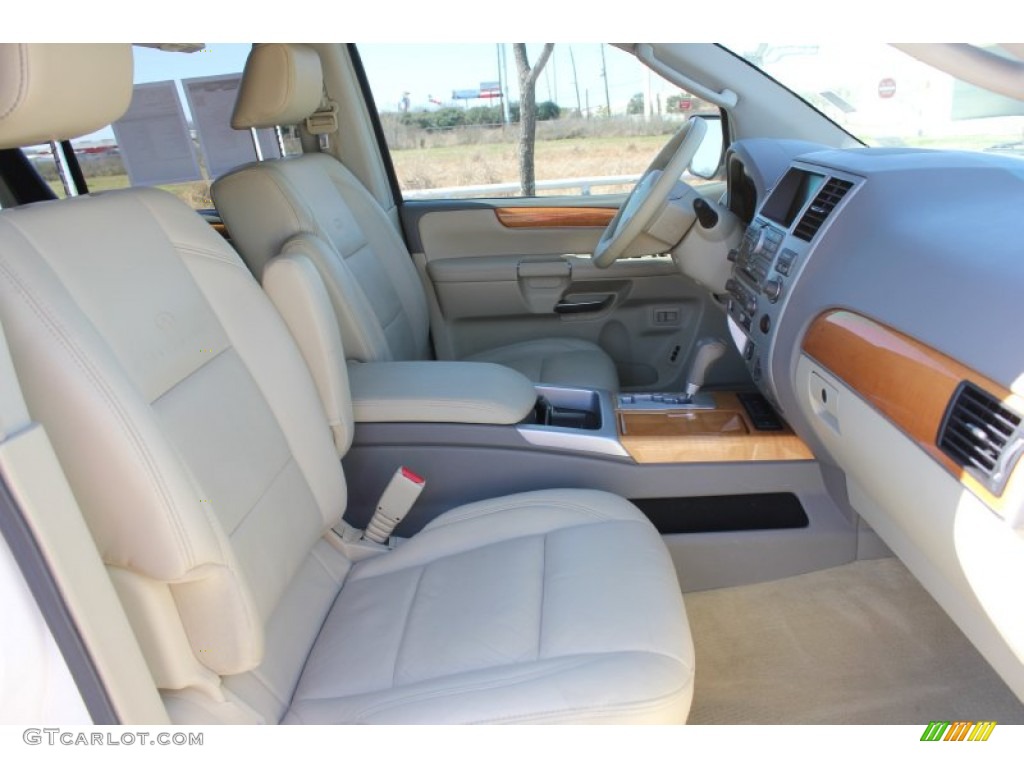 2008 QX 56 - Tuscan Pearl White / Wheat photo #18