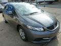 2014 Modern Steel Metallic Honda Civic LX Sedan  photo #7