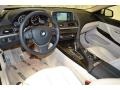 Ivory White Nappa Leather Prime Interior Photo for 2012 BMW 6 Series #90623523