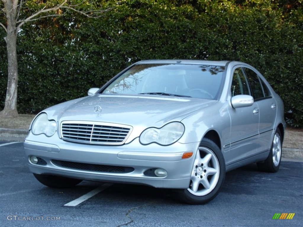 2002 C 320 Sedan - Brilliant Silver Metallic / Charcoal photo #1