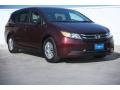 2014 Dark Cherry Pearl Honda Odyssey LX  photo #1