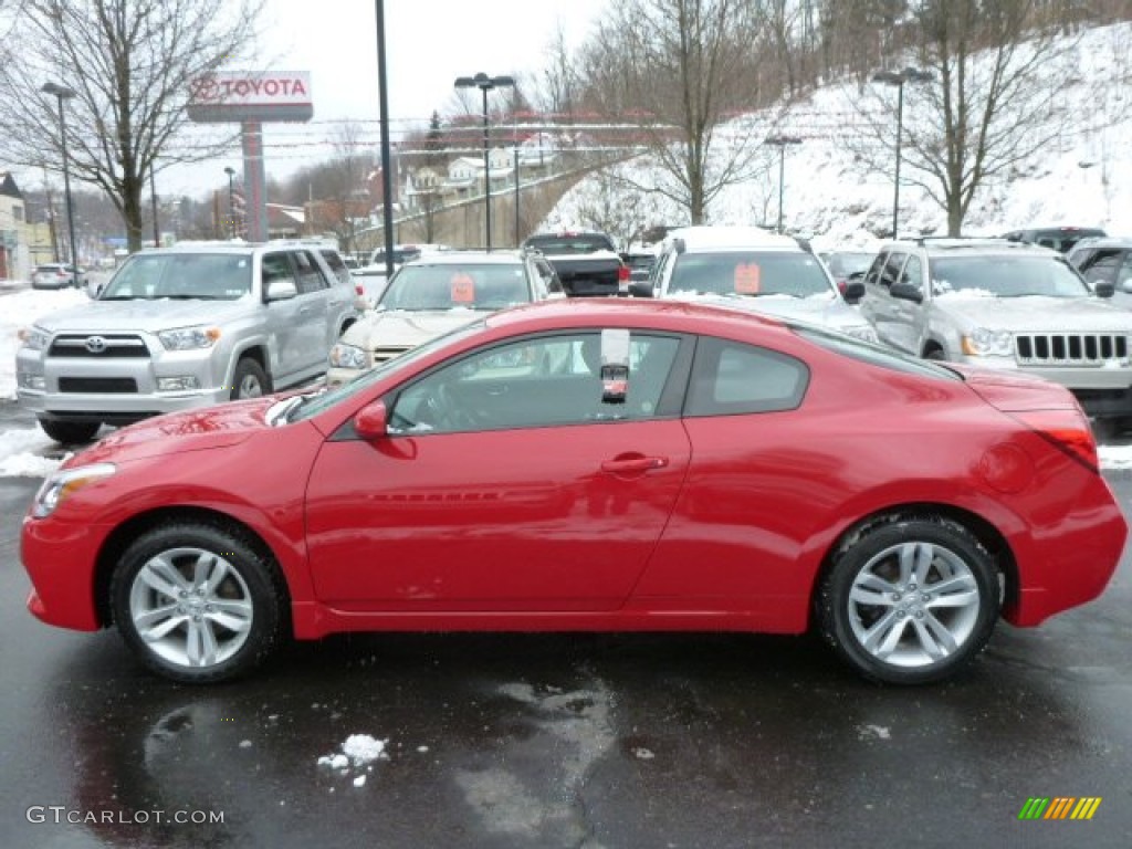 2011 Altima 2.5 S Coupe - Red Alert / Charcoal photo #2