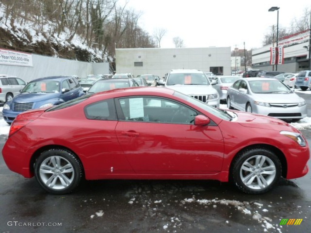 2011 Altima 2.5 S Coupe - Red Alert / Charcoal photo #10