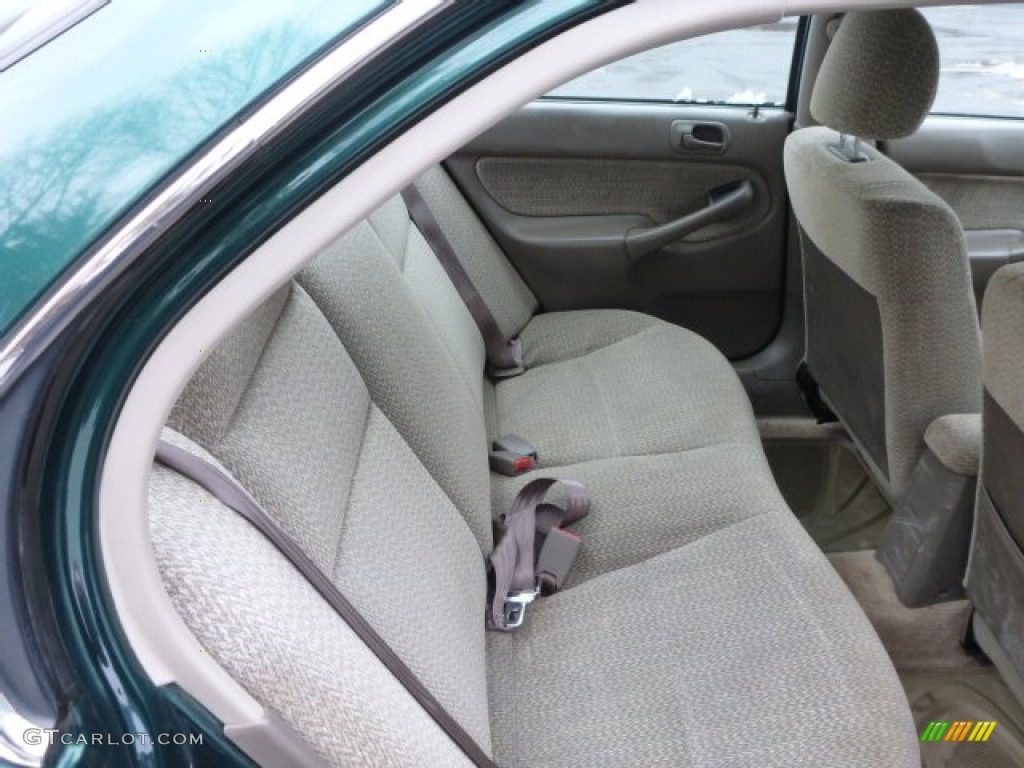 1999 Civic LX Sedan - Clover Green Pearl / Beige photo #17