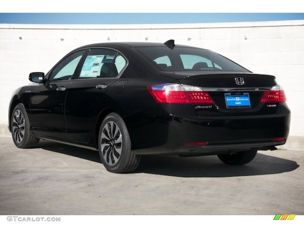 2014 Accord Hybrid Sedan - Crystal Black Pearl / Black photo #2