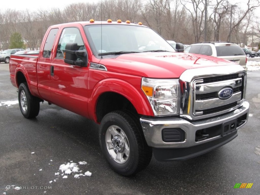 Vermillion Red 2014 Ford F250 Super Duty XLT SuperCab 4x4 Exterior Photo #90628668