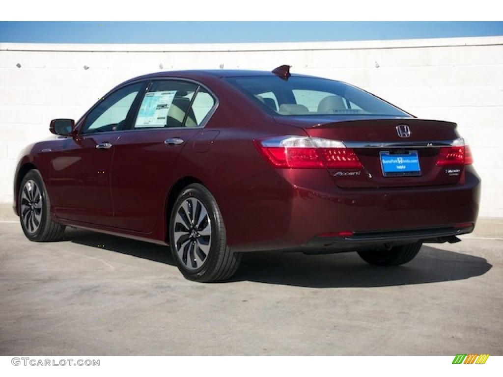 2014 Accord Hybrid Touring Sedan - Basque Red Pearl II / Ivory photo #2