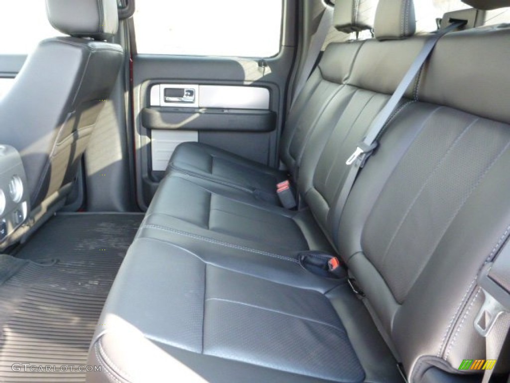 2014 Ford F150 Lariat SuperCrew 4x4 Rear Seat Photo #90631203
