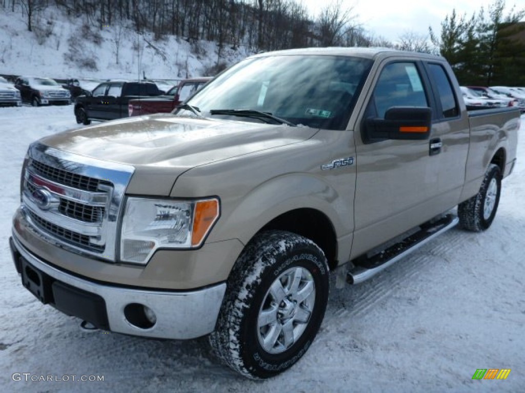 2014 F150 XL SuperCab 4x4 - Pale Adobe / Pale Adobe photo #6
