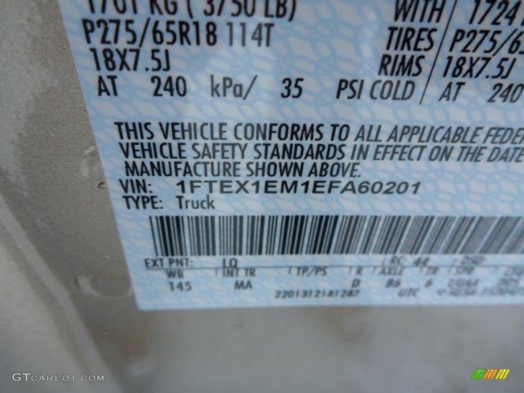 2014 F150 XL SuperCab 4x4 - Pale Adobe / Pale Adobe photo #14