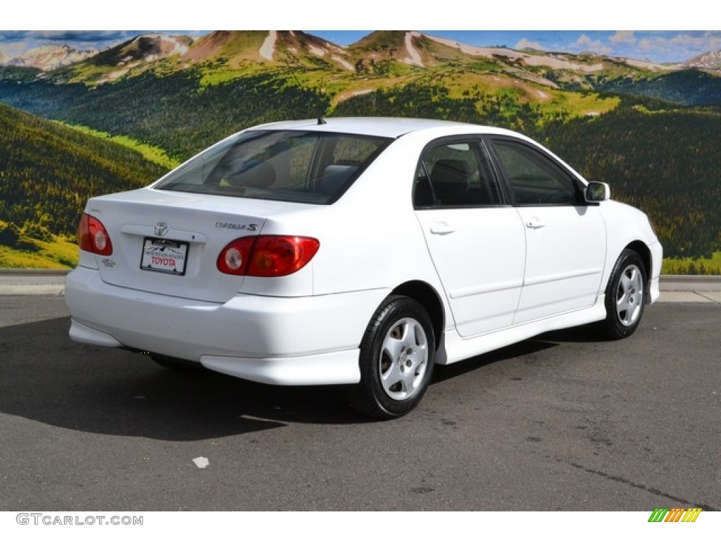 2003 Corolla S - Super White / Black photo #3