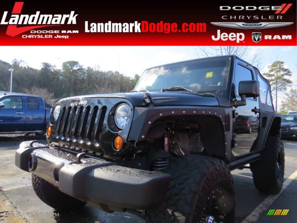 2011 Wrangler Sport 4x4 - Black / Black photo #1