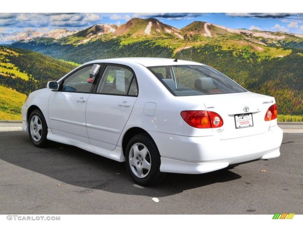 2003 Corolla S - Super White / Black photo #7