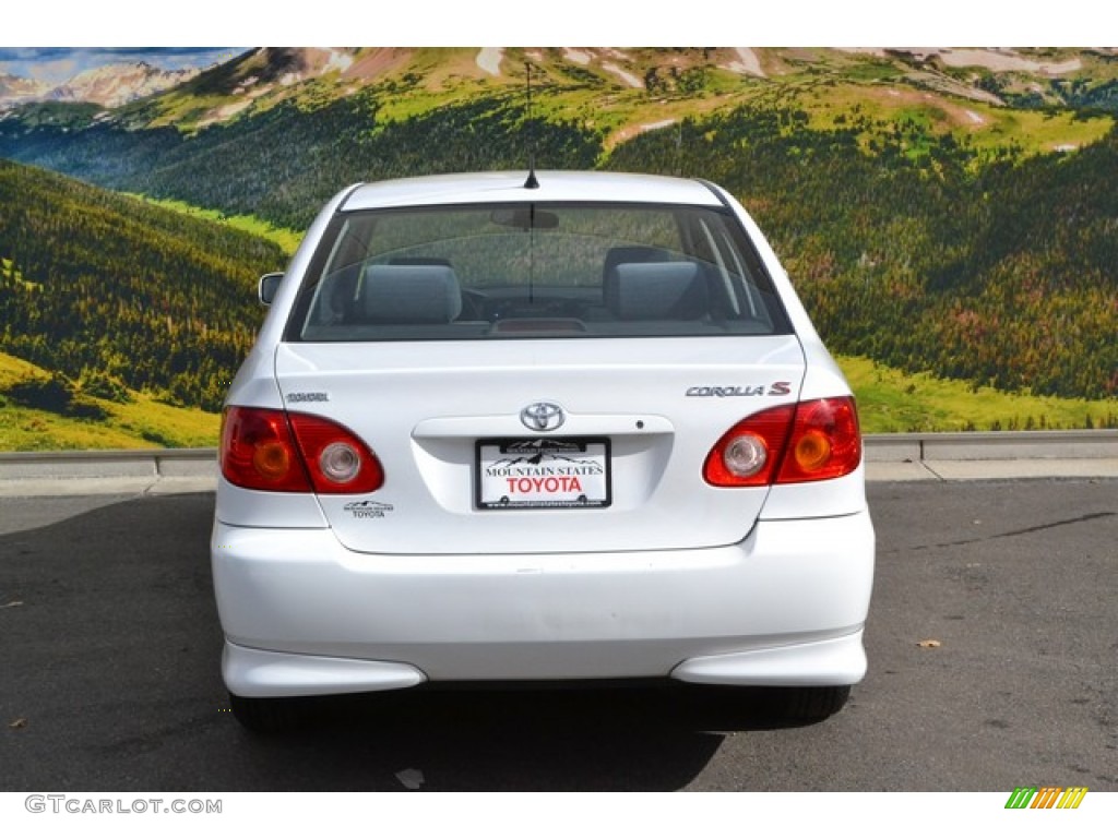 2003 Corolla S - Super White / Black photo #8
