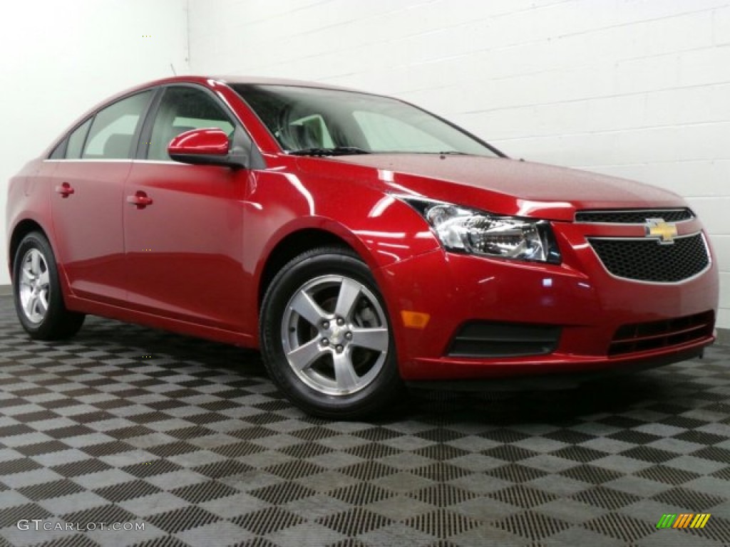 2012 Cruze LT - Crystal Red Metallic / Jet Black photo #1