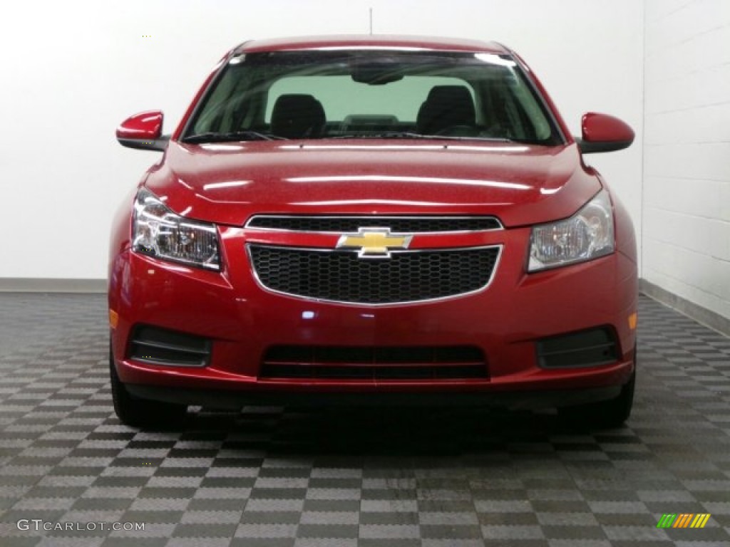 2012 Cruze LT - Crystal Red Metallic / Jet Black photo #3