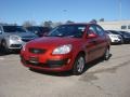 Tropical Red 2009 Kia Rio LX Sedan