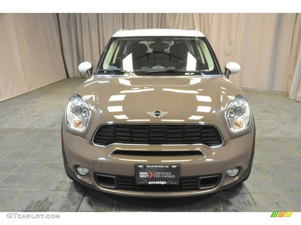 2013 Cooper S Countryman ALL4 AWD - Light Coffee / Leather/Cloth Light Tobacco photo #3
