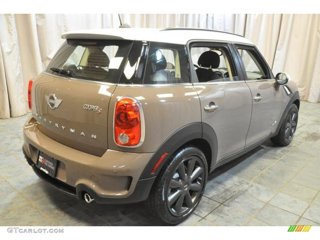2013 Cooper S Countryman ALL4 AWD - Light Coffee / Leather/Cloth Light Tobacco photo #16