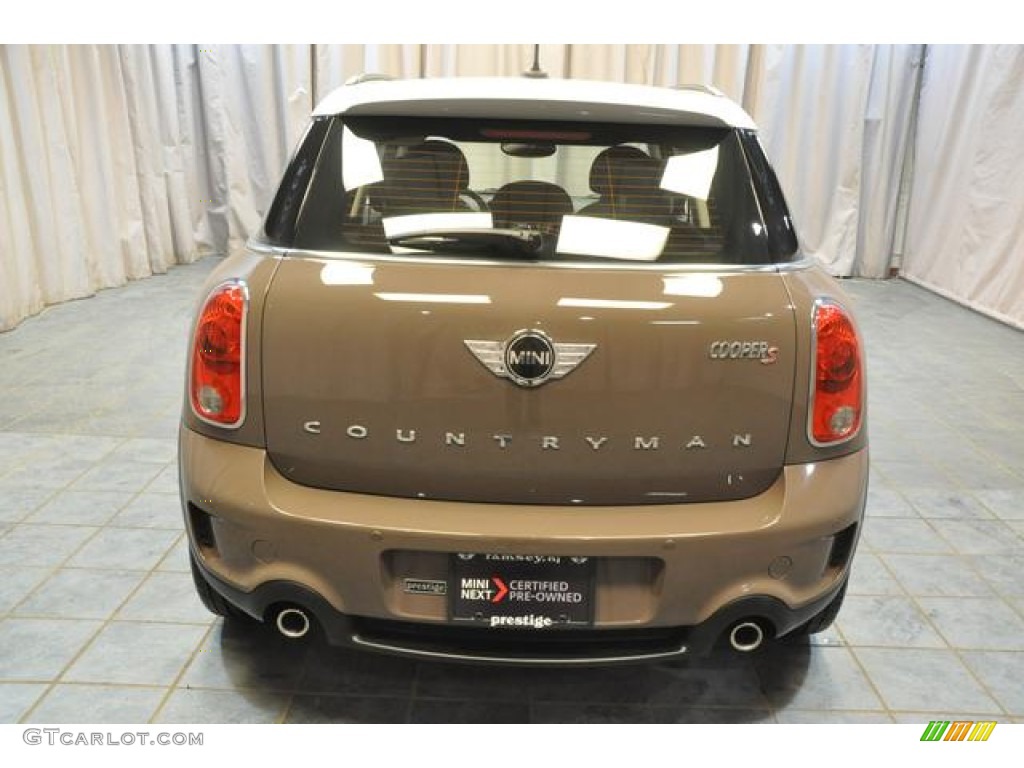 2013 Cooper S Countryman ALL4 AWD - Light Coffee / Leather/Cloth Light Tobacco photo #22