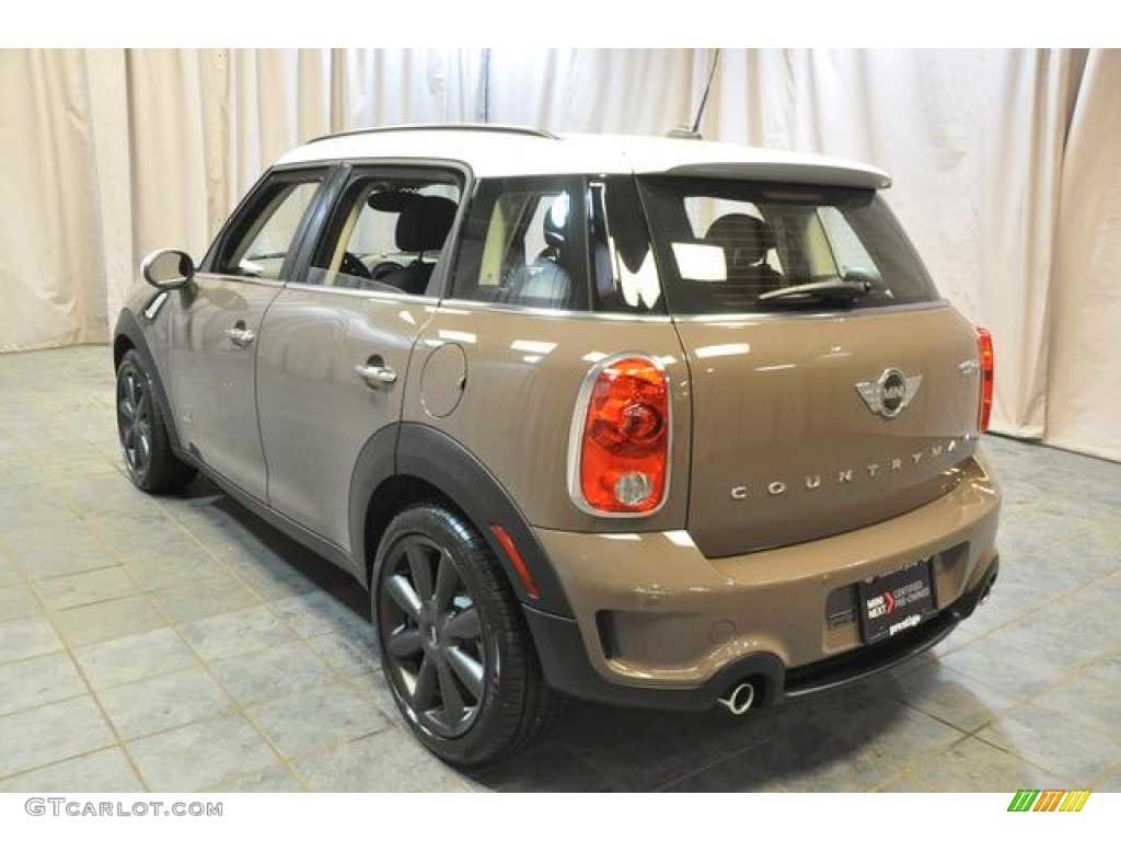 2013 Cooper S Countryman ALL4 AWD - Light Coffee / Leather/Cloth Light Tobacco photo #23