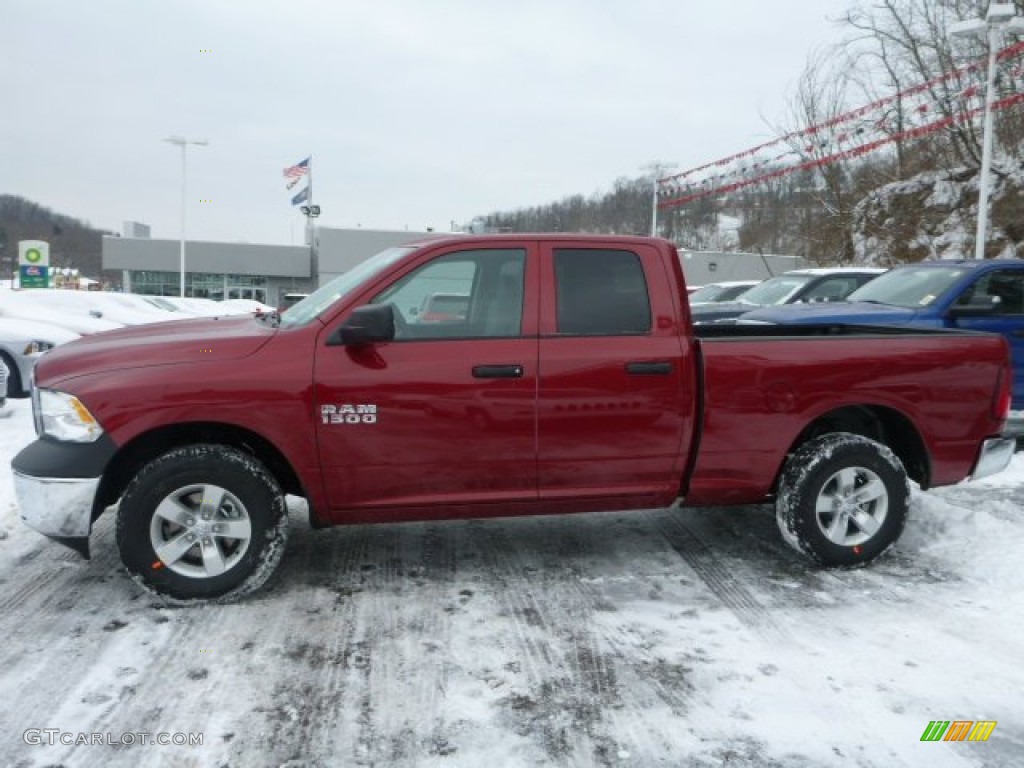 Deep Cherry Red Crystal Pearl 2014 Ram 1500 Tradesman Quad Cab 4x4 Exterior Photo #90636078