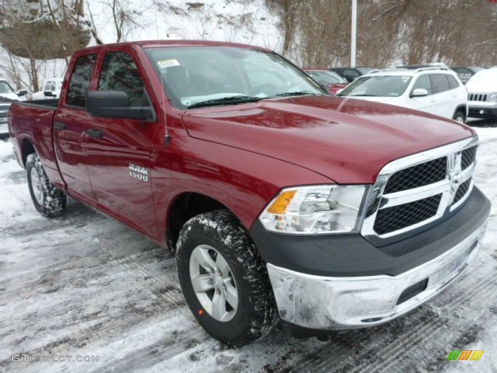 Deep Cherry Red Crystal Pearl 2014 Ram 1500 Tradesman Quad Cab 4x4 Exterior Photo #90636234