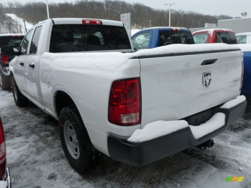 2014 1500 Tradesman Quad Cab 4x4 - Bright White / Black/Diesel Gray photo #2