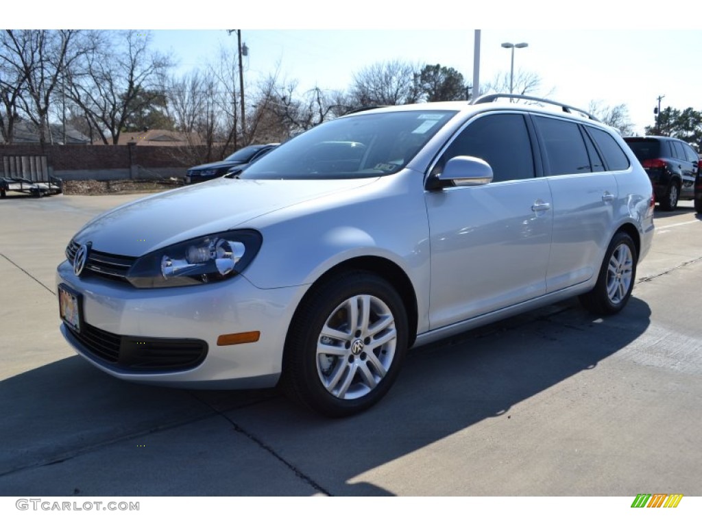 2014 Jetta TDI SportWagen - Reflex Silver Metallic / Titan Black photo #1