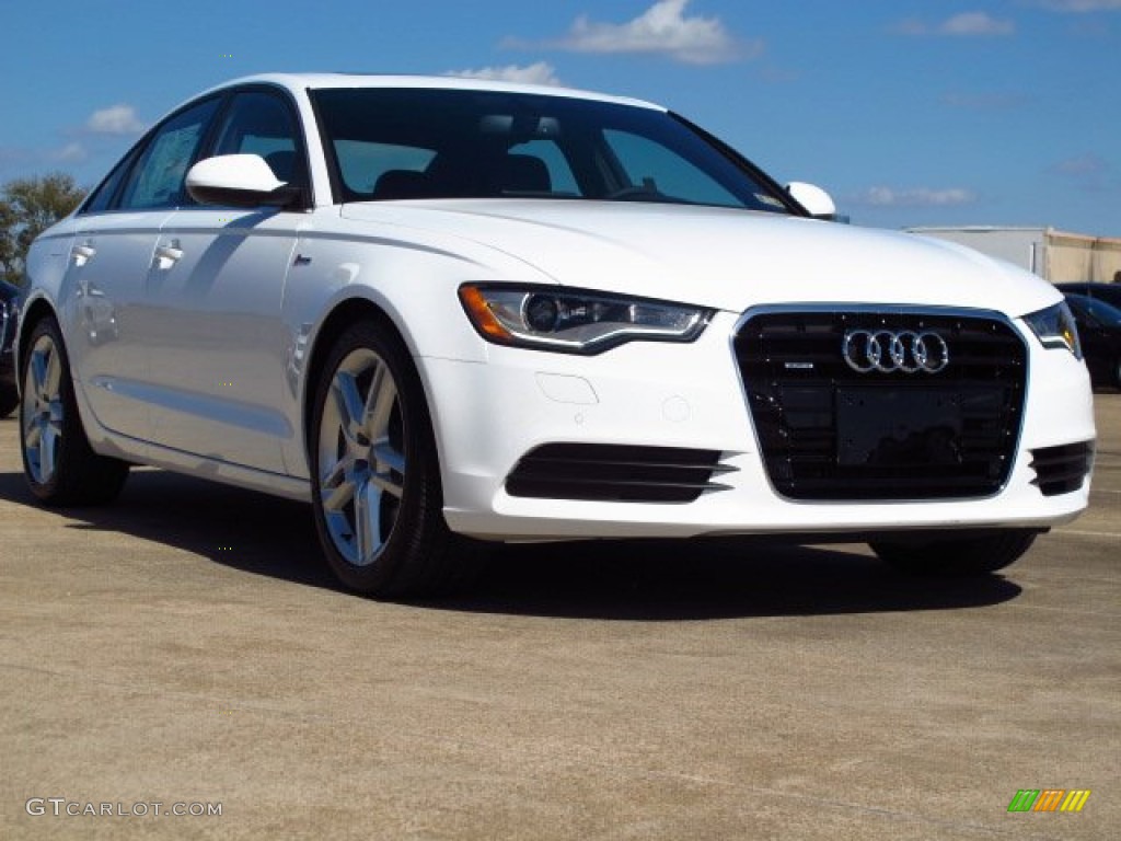 2014 A6 3.0T quattro Sedan - Ibis White / Black photo #1