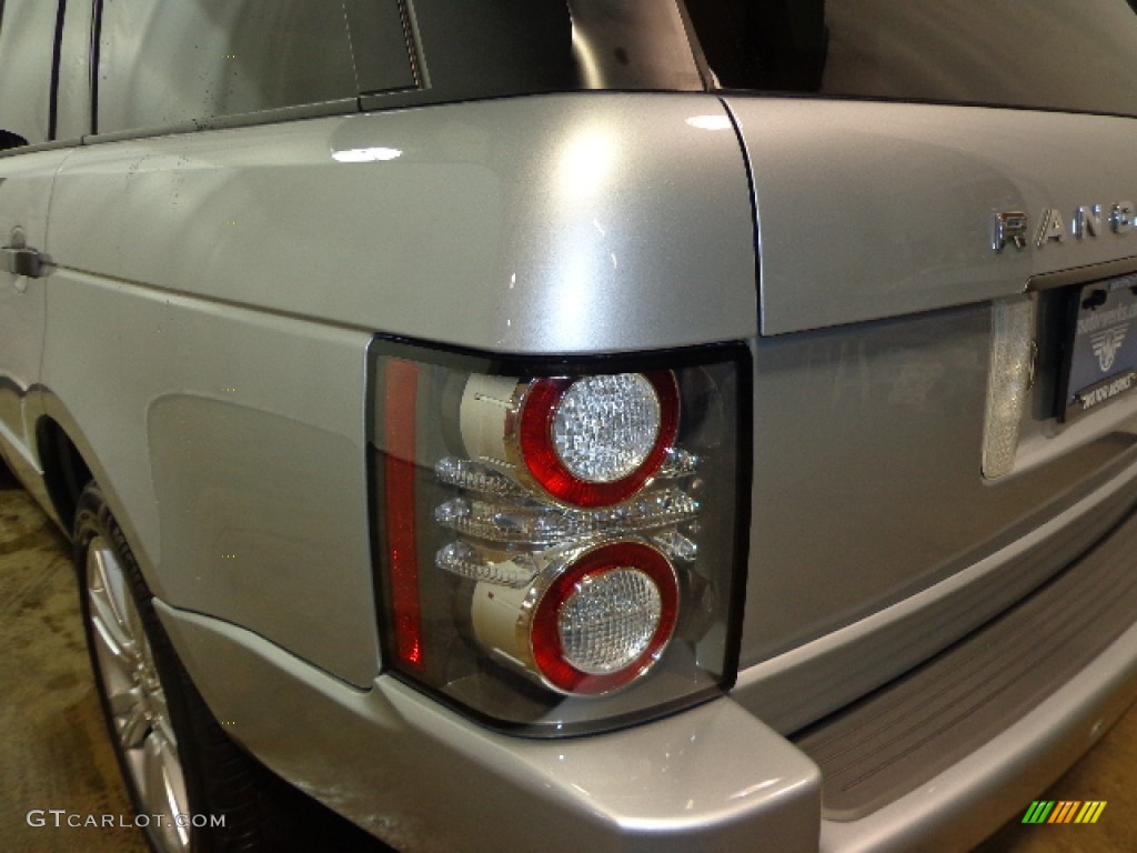 2011 Range Rover HSE - Zermatt Silver Metallic / Navy Blue/Parchment photo #4