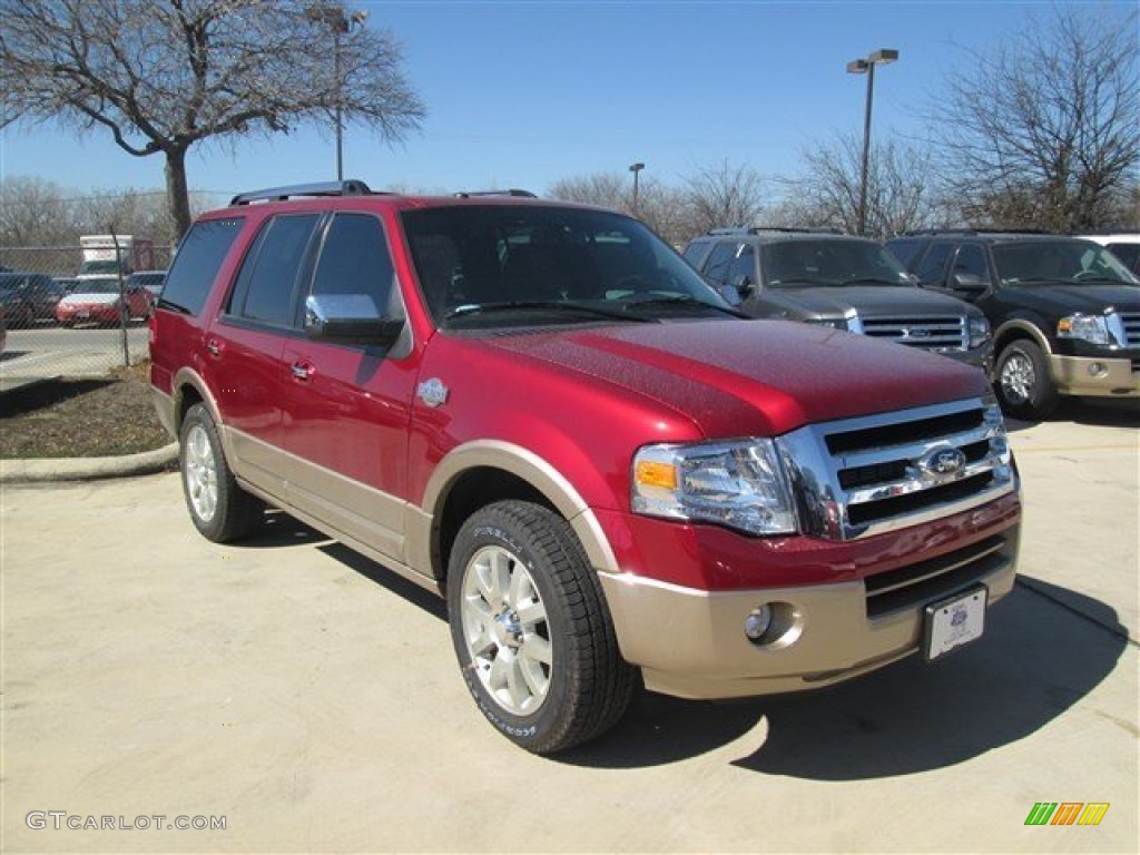 2014 Expedition King Ranch - Ruby Red / King Ranch Red (Chaparral) photo #6