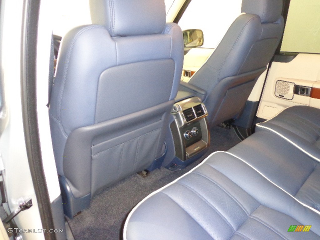 2011 Range Rover HSE - Zermatt Silver Metallic / Navy Blue/Parchment photo #26