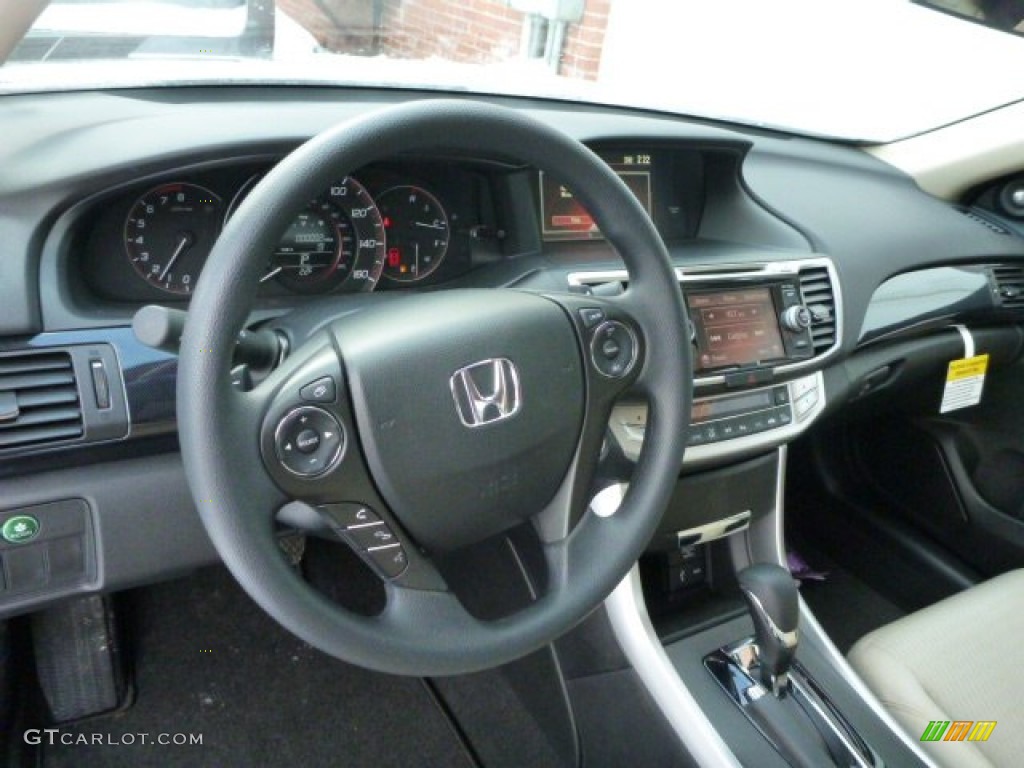 2014 Accord EX Coupe - Crystal Black Pearl / Ivory photo #9
