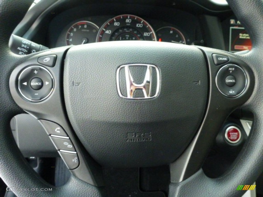 2014 Accord EX Coupe - Crystal Black Pearl / Ivory photo #16