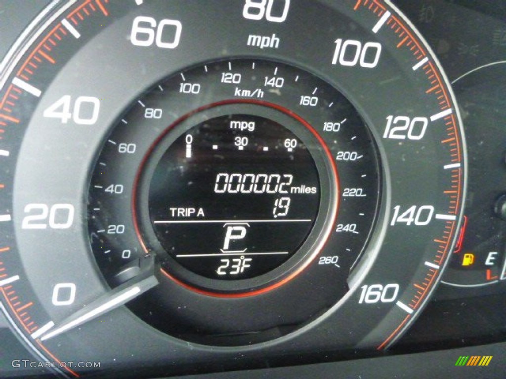 2014 Accord EX Coupe - Crystal Black Pearl / Ivory photo #19