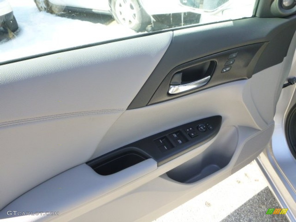 2014 Accord EX-L V6 Sedan - Alabaster Silver Metallic / Gray photo #12