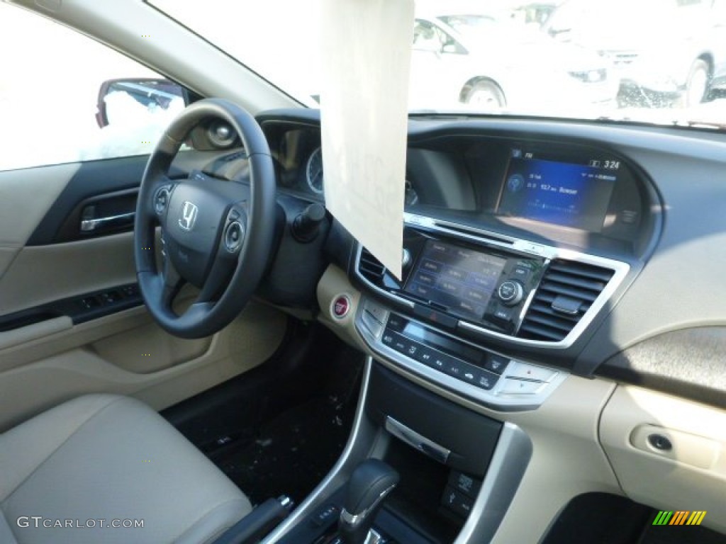 2014 Accord EX-L Sedan - Basque Red Pearl II / Ivory photo #11