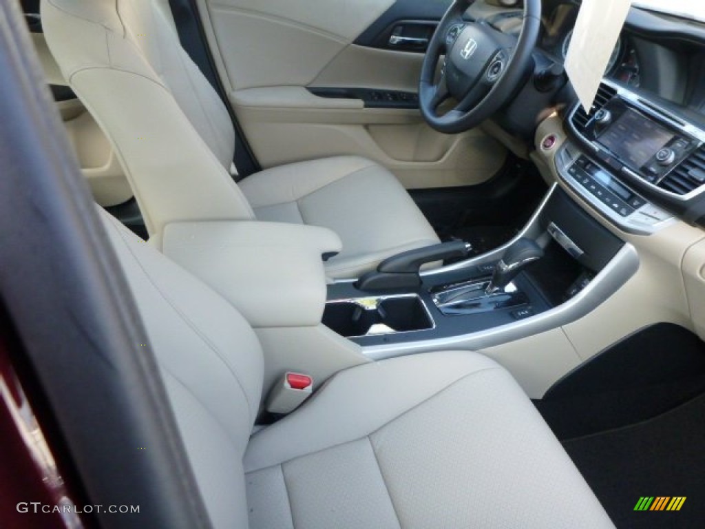 2014 Accord EX-L Sedan - Basque Red Pearl II / Ivory photo #12