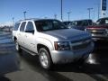 2014 Silver Ice Metallic Chevrolet Suburban LT 4x4  photo #1