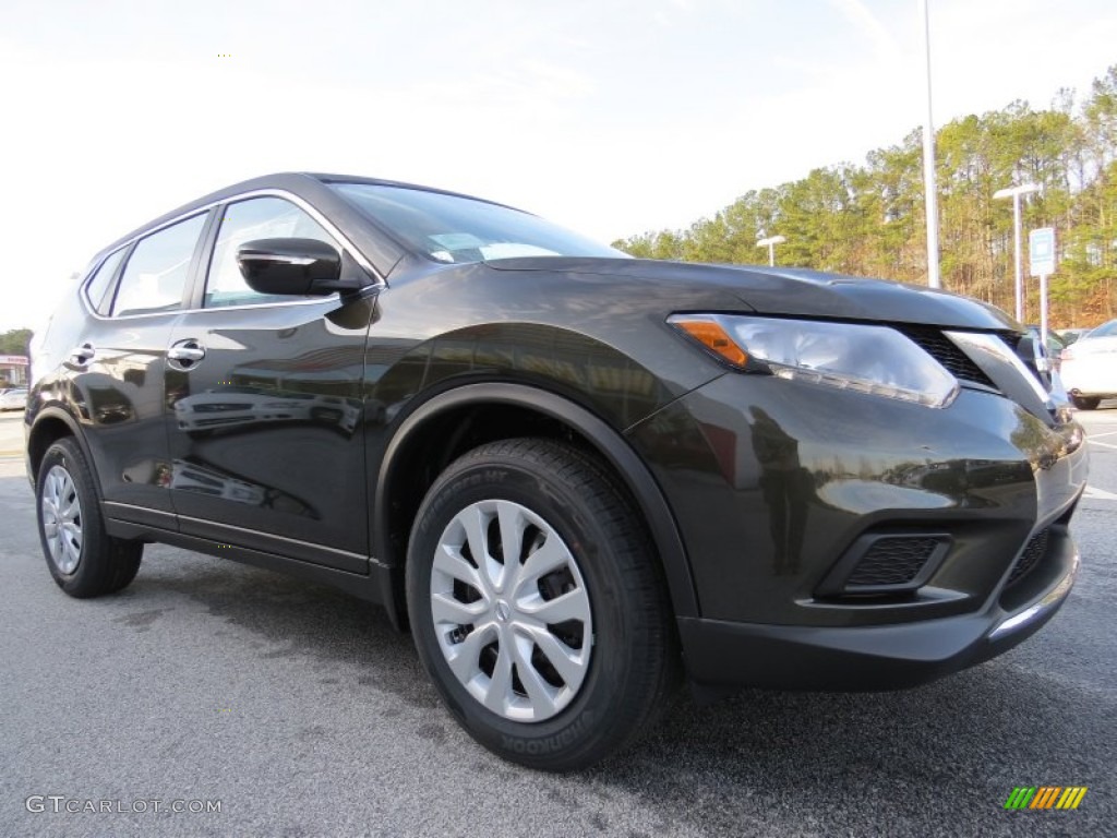 Midnight Jade 2014 Nissan Rogue S Exterior Photo #90646326