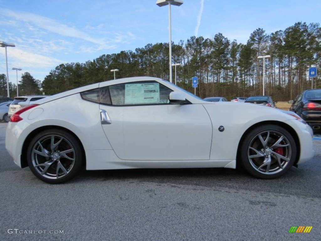 Pearl White 2014 Nissan 370Z Sport Touring Coupe Exterior Photo #90647418